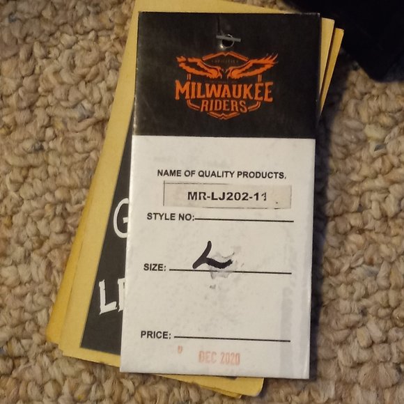 NEW Milwaukee Riders Women's Large Motorcycle Leather Gun Pocket Jacket LJ202-11 - Picture 5 of 5